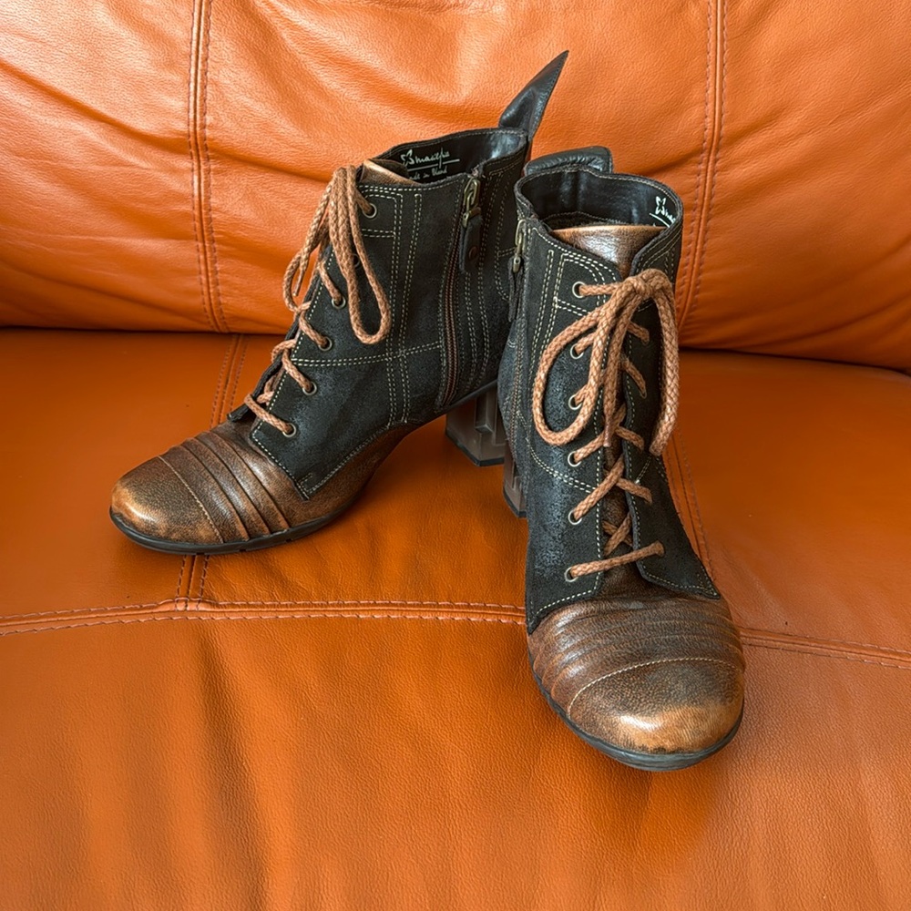 Ankle heeled boots